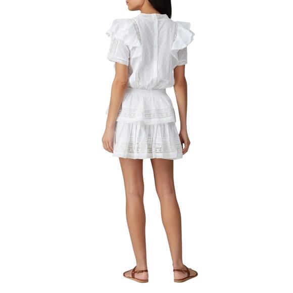Maia Bergman Mery Dress White Summer mini dress women’s size XL - Picture 9 of 9